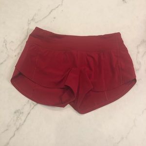 Size 4 Lululemon Speed Up Shorts